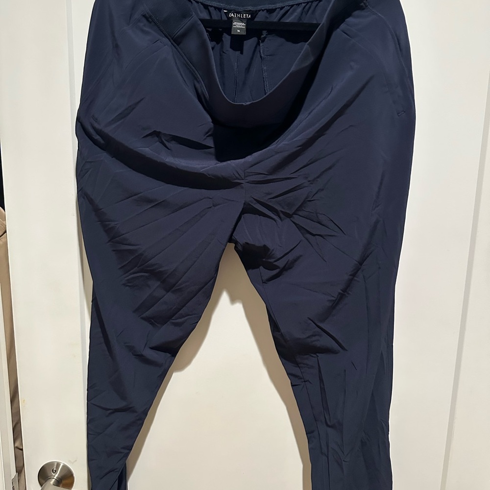 Athleta Blue Tapered Jogger Track Pants